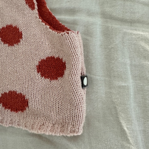 Oeuf Pink and Red Polka Dot Tank Top - Picture 2 of 7